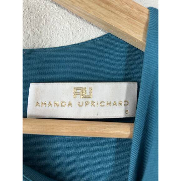 Amanda Uprichard Teal Blue Sheath Dress Small - Picture 4 of 6
